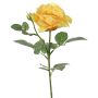 Umělá květina růže WAIOLA, žlutá, 65cm, Ø11cm