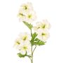 Umělá květina jeřáb ZEDENA, bílo-zelená, 70cm, Ø6cm