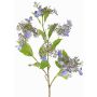Dekorativní větev hortenzie KATHANI, modro-krémová, modro-bílo-zelený, 80cm, Ø10-13cm