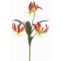 Dekorativní květina Gloriosa XELA, tmavě červenožlutá, 50cm, Ø4-7cm