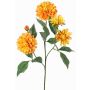 Umělá jiřinka QUINKA, oranžovo-žlutá, 70cm