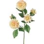 Umělá větev QUINKA dahlia, krémově růžová, 70cm