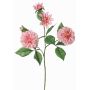 Umělá větvička QUINKA dahlia, růžová, 70cm