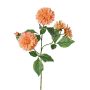 Umělá větvička jiřiny QUINKA, broskvová, 70cm