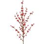 Umělá větev cesmíny HIKERNA s plody, červená, 90cm