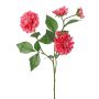 QUINKA umělá větev jiřiny, růžová, 70 cm