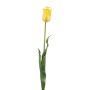 Umělá tulipán SIDRA, světle žlutá, 65 cm