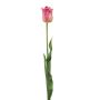 Umělá tulipán SIDRA, růžovo-zelená, 65 cm