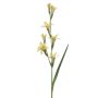 Umělý gladiolus GROWEL, žlutý, 105cm