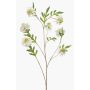Umělá větev Scabiosa RUXTER, bílá, 115cm