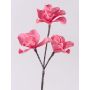 Umělá magnólie VERONA, fuchsiová, 40cm, Ø10-14cm