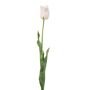 Umělá tulipán SIDRA, bílá-jemně růžová, 65 cm