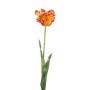 Dekorativní papagájová tulipán LUNIA, oranžovo-žlutá, 70cm
