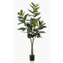 Umělý strom Ficus Elastica FERIA, umělý kmen, zelený, 180 cm