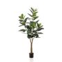 Umělý strom Ficus Elastica FERIA, umělý kmen, zelený, 180 cm