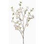 Okrasná třešňová větev VERIANO s květy, bílá, 120cm