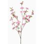 Umělá větev okrasná třešeň VERIANO s květy, růžová, 120cm