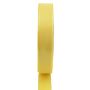 Polyesterová dekorační stuha WIARA, žlutá, 50 m, 25 mm