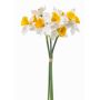 Umělý svazek narcisů BROZIN, bíložlutý, 40cm