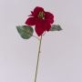Umělá sametová poinsettie LIBASSE, červená, 45cm