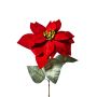 Umělá sametová poinsettie LIBASSE, červená, 65cm