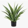 Umělá Agave americana ZURNAL v dekorativním květináči, crossdoor, zelená, 70cm