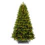 Umělý vánoční stromek SKIEN SPEED s šiškami, LED diodami, 225 cm, Ø 130 cm