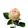 Umělá růže SUNJIK, bílo-růžová, 75cm