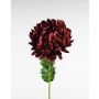 Umělá chryzantéma HIKJUN, vínově červená, 65cm, Ø12cm