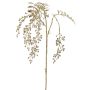 Umělá větvička pepřovníku RALFHY s bobulemi, metalická stříbrno-zlatá, 80cm