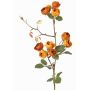 Umělá větvička kapustové růže LORRAINE, Eco Collection, žlutooranžová, 60cm, Ø3cm
