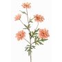 Dekorativní větev chryzantémy PRUDENCE, Eco Collection, starorůžová, 75cm, Ø5-6,5cm