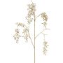 Umělá větev pepřovníku NELFHY s plody, kovově stříbrno-zlatá, 125cm
