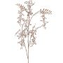Umělá větev pepřovníku NELFHY s plody, metalická světle růžová, 125cm