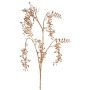 Umělá větvička pepřovníku NELFHY s bobulemi, metalická měděná, 125cm