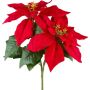 Umělá větvička poinsettie FRIMBEL, červená, 30cm