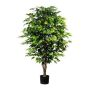 Umělý strom Ficus Benjamini ARNOMO, přírodní kmeny, 150cm