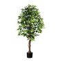 Dekorativní stromek Ficus Benjamini ONIN, přírodní stonky, 150cm
