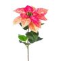 Dekorativní květina poinsettie NERFAT, růžovo-růžová, 65cm
