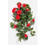 Umělá pelargonie OTTAVIA na tyči, křížová dvířka, červená, 65cm