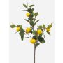 Umělá citronová větvička QUEOSHA s plody, žlutá, 95cm