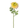 Dekorativní květina ranunculus SLANK, žlutá, 45cm
