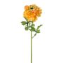 Dekorativní květ ranunculus SLANK, oranžový, 45cm