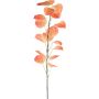 Dekorativní větev černého topolu SOLVEN, oranžová, 120cm