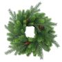 Plastový smrkový věnec WYOMING s šiškami, Ø 45 cm
