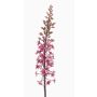 Umělá květinová prošívaná svíčka SCHENRA, tmavě růžová, 95cm