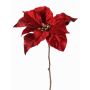 Sametová poinsettie SHEBA, červená, 55cm, Ø21cm