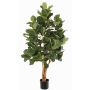 Umělý strom ficus lyrata TUNGA, přírodní kmeny, zelený, 150cm