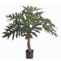 Umělá rostlina philodendron selloum DONIS, umělý kmen, 80cm