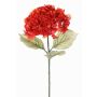 Umělá květina hortenzie URANIA, oranžovo-červená, 75cm, Ø20cm